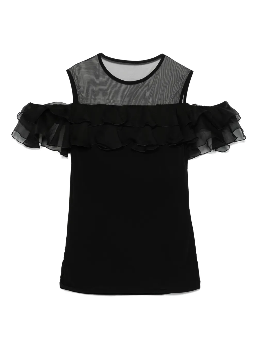 Nensi Dojaka Blouse met ruches - Zwart