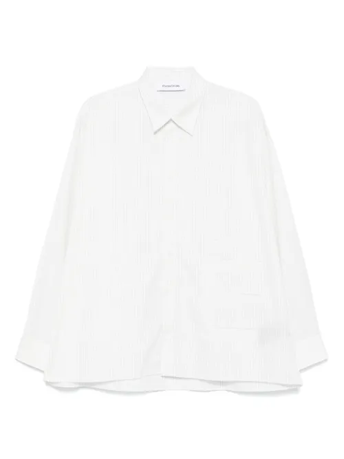 Chemise rayée à patch E - Études Studio - Modalova