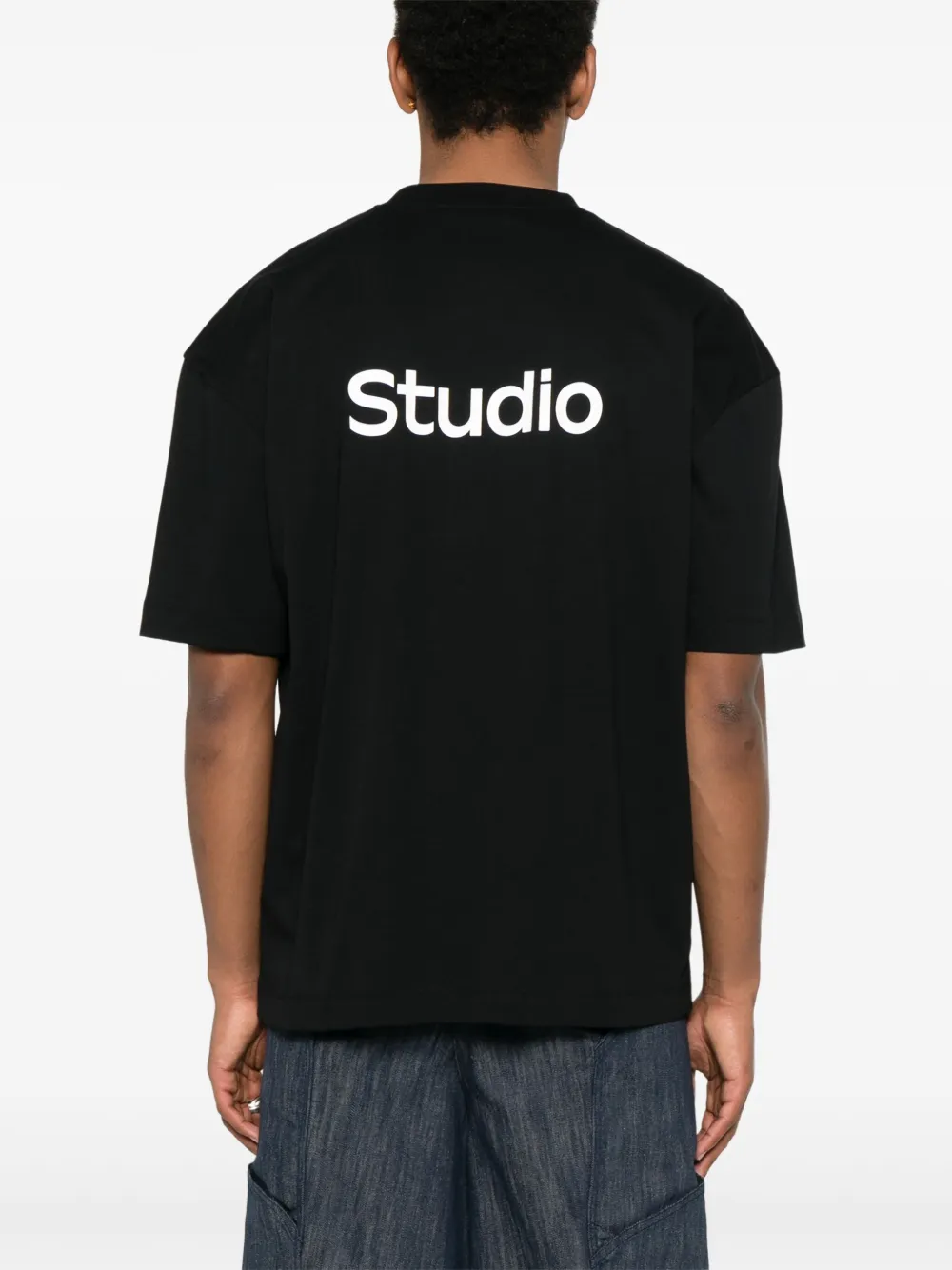 Etudes Studio Logo-print T-shirt In Black