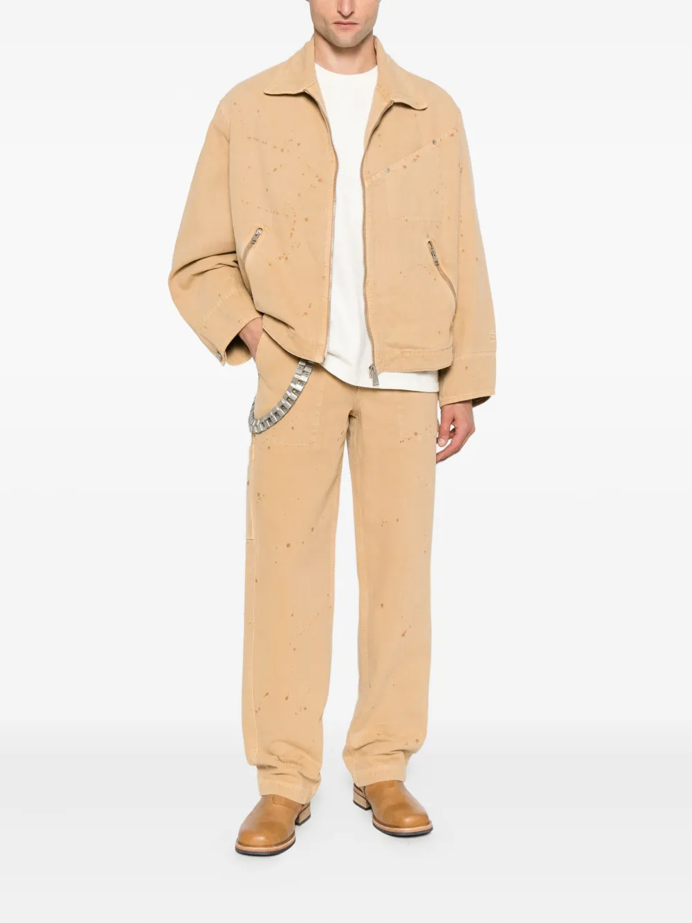 Études Studio paint-splatter carpenter trousers | Regular-Fit & Straight Leg Pants | Image 2