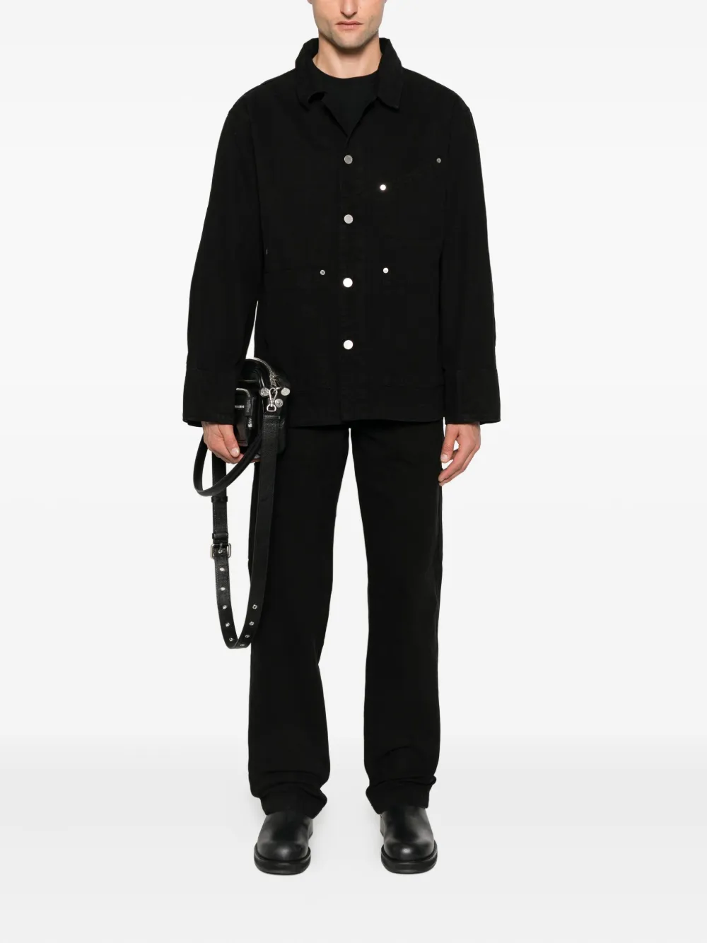 Études Studio twill button-fastening jacket | Shirt Jackets | Image 2