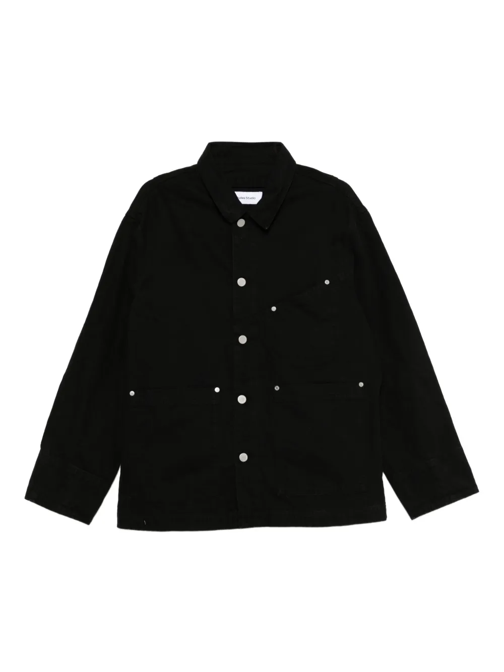 Études Studio twill button-fastening jacket | Black | Image 1