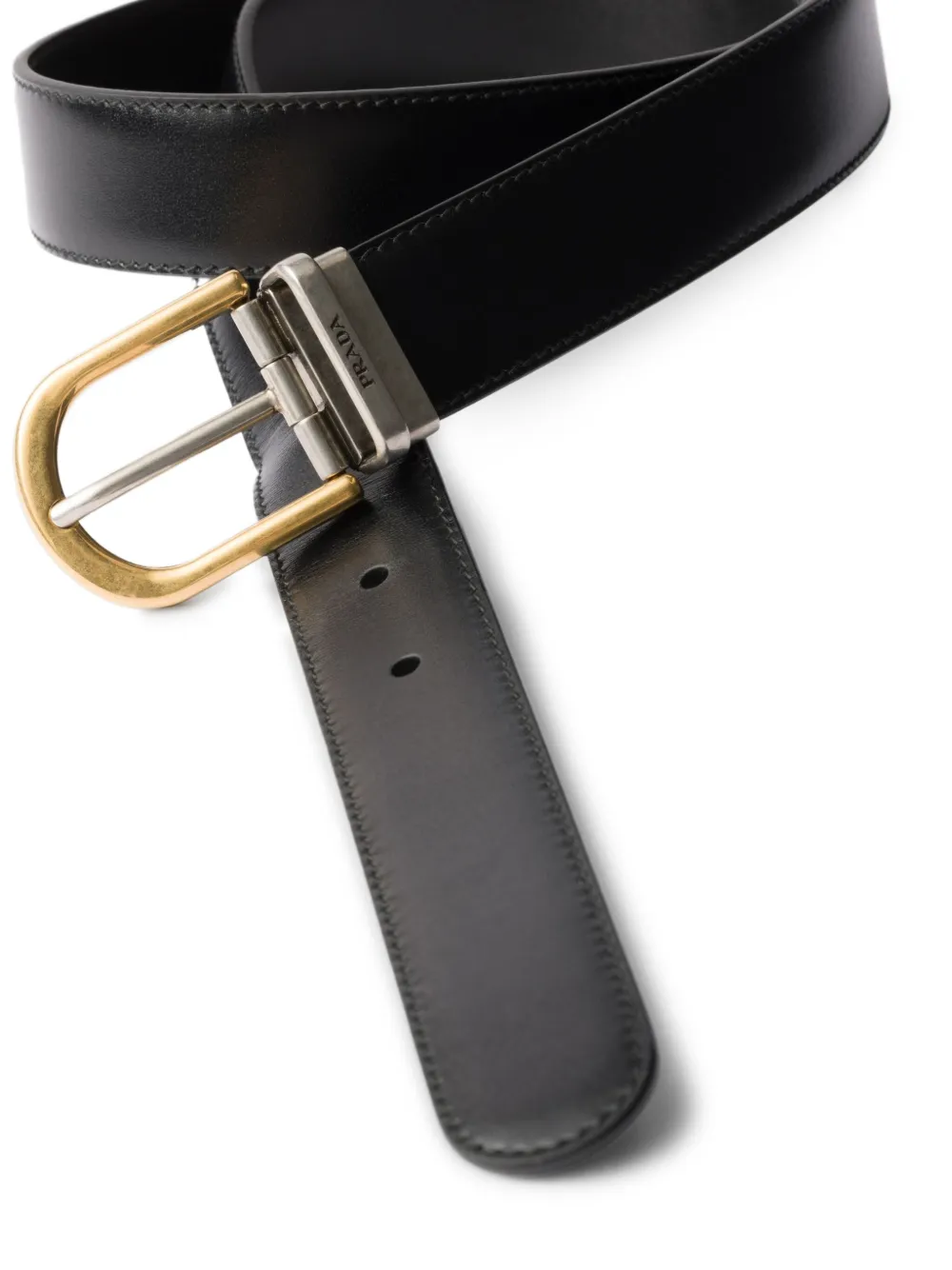 Prada leather belt - Zwart