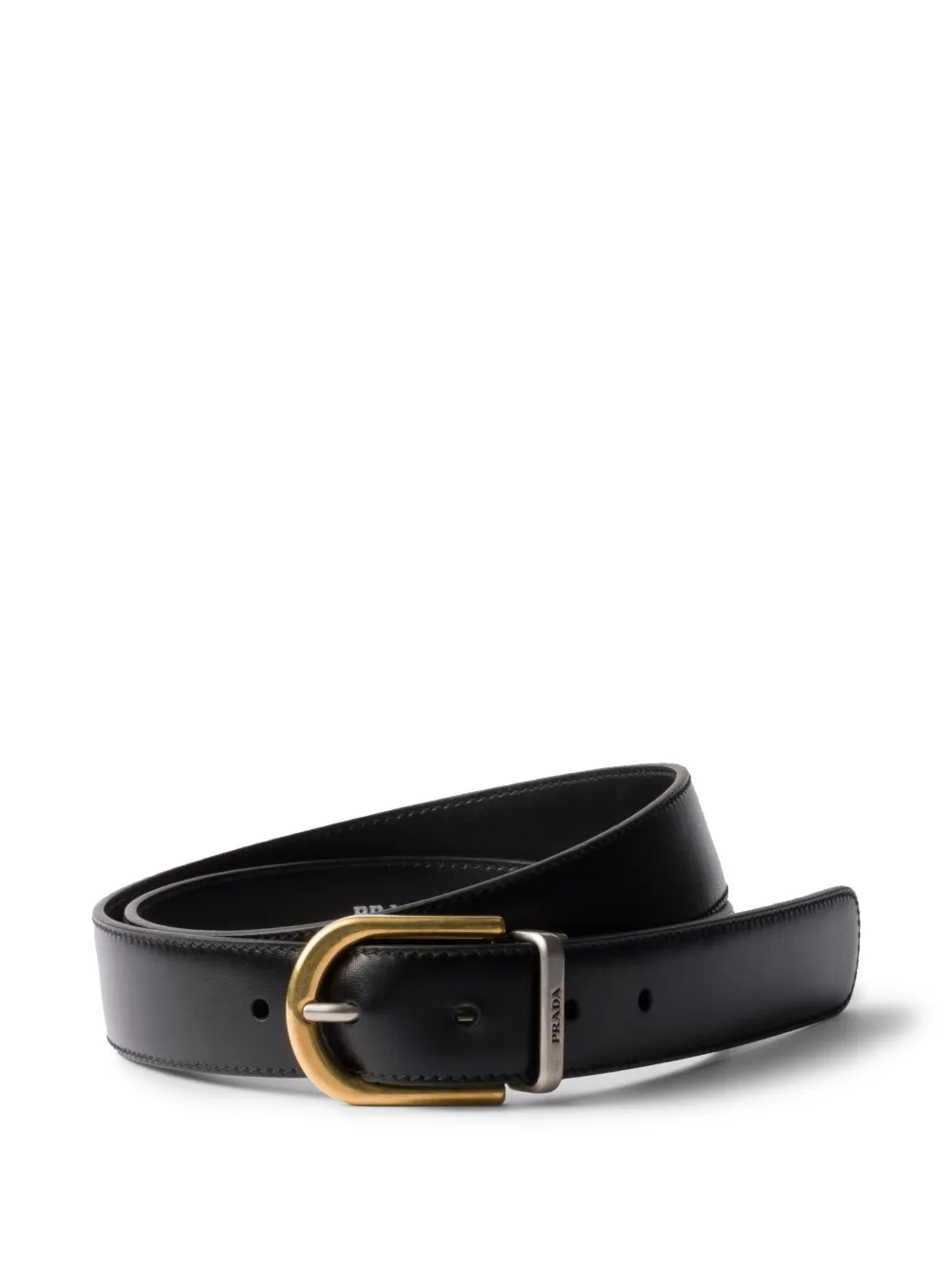 Prada Leren riem Zwart