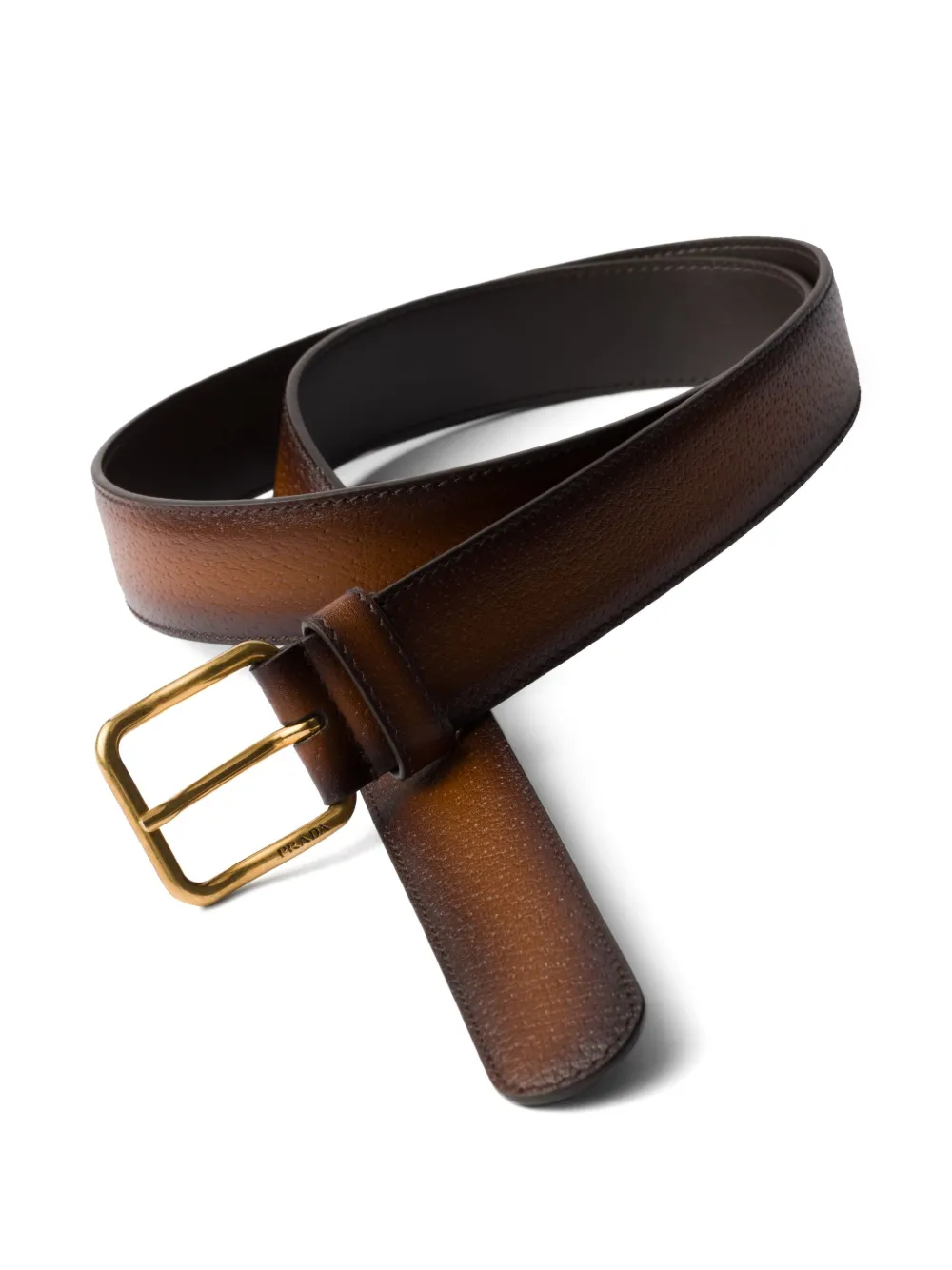 Prada leather belt - Bruin