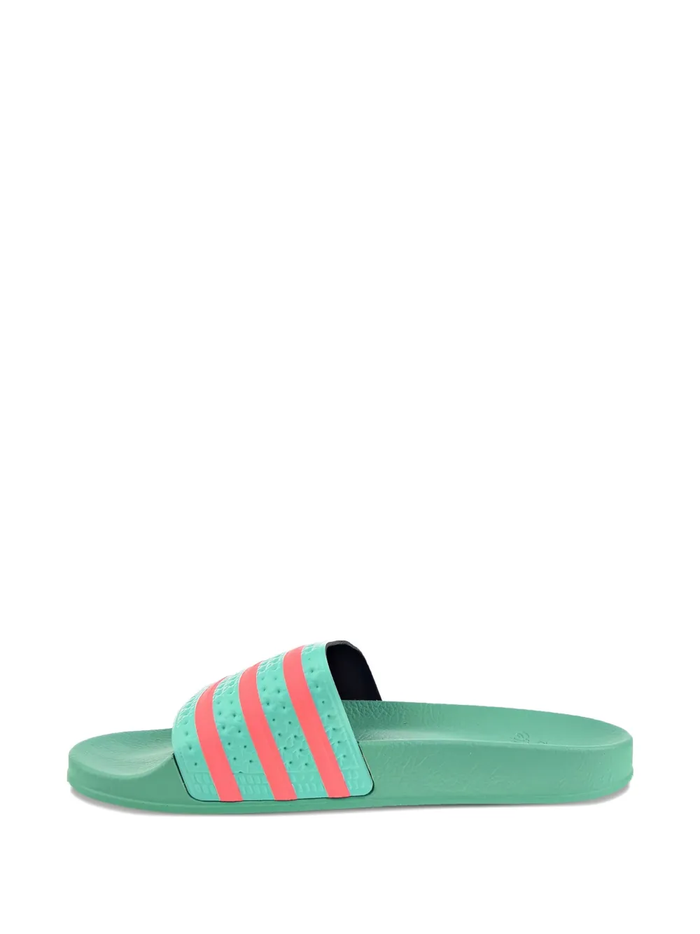 Adidas Originals Adilette "hi-res Green Turbo" Slides In Green