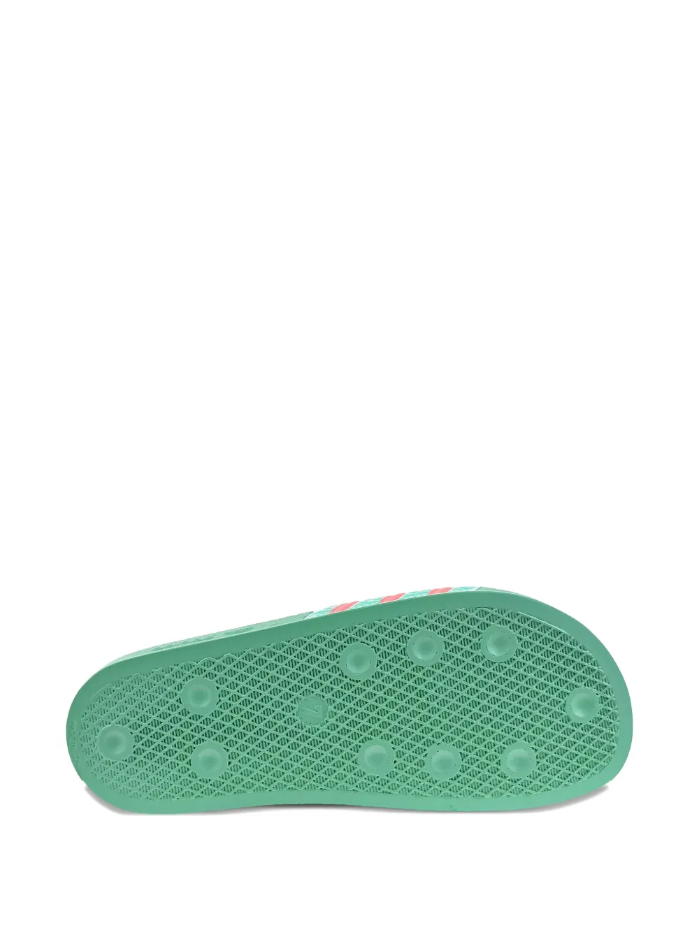 Adidas Originals Adilette "hi-res Green Turbo" Slides In Green