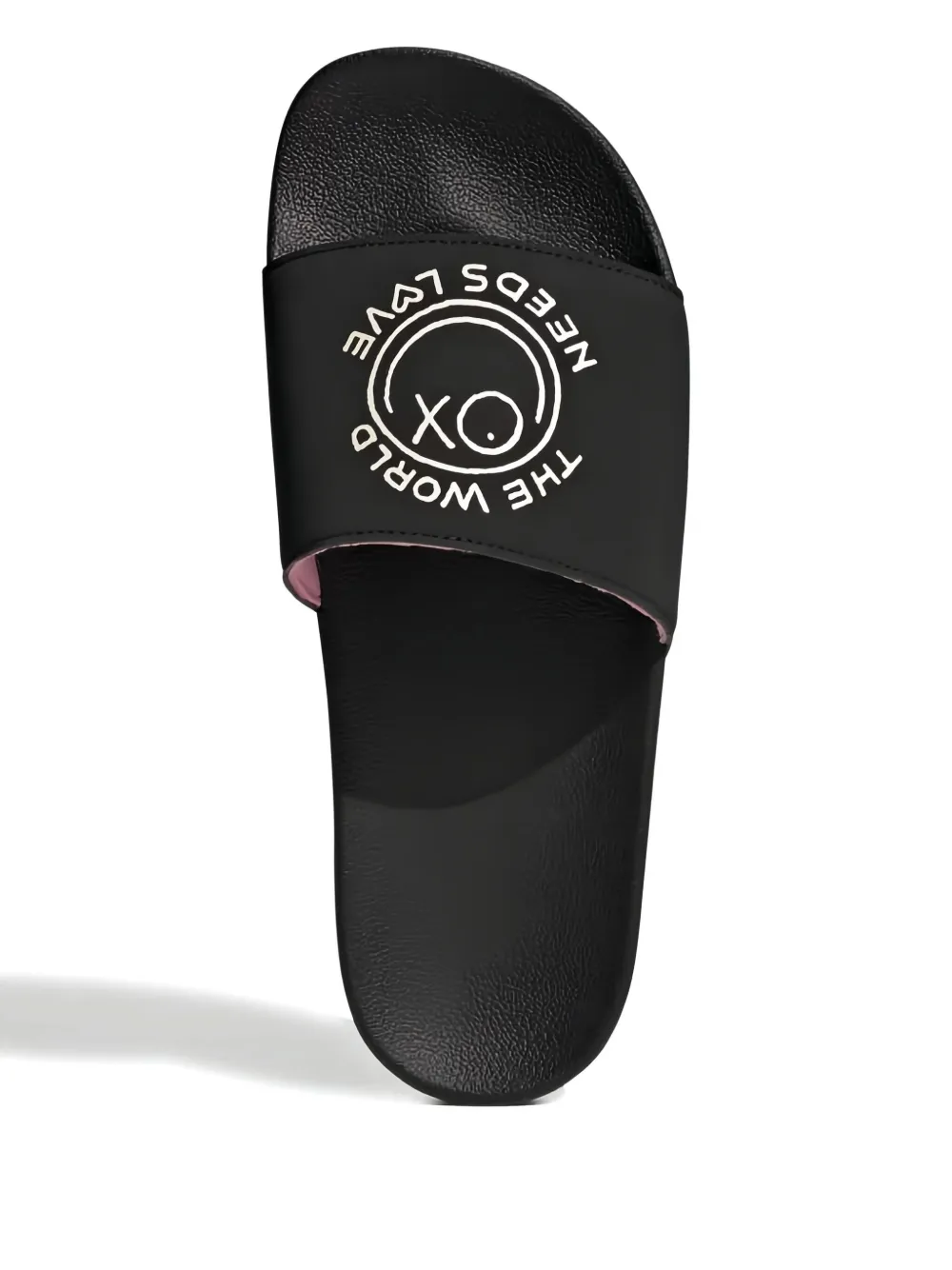adidas Adilette "André Saraiva The World Needs Love" slides Black