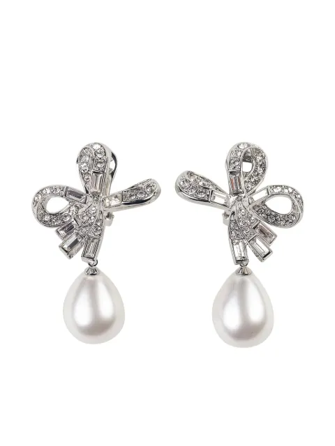 Kenneth Jay Lane pearl-detailing earrings 