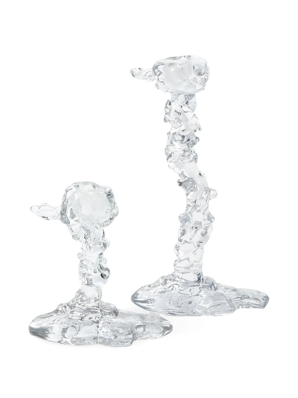 POLSPOTTEN Drip glass candle holder (25cm) | Neutrals | Image 1