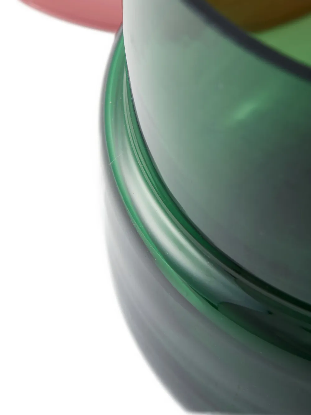 Polspotten Stacked Glass Vase In Green