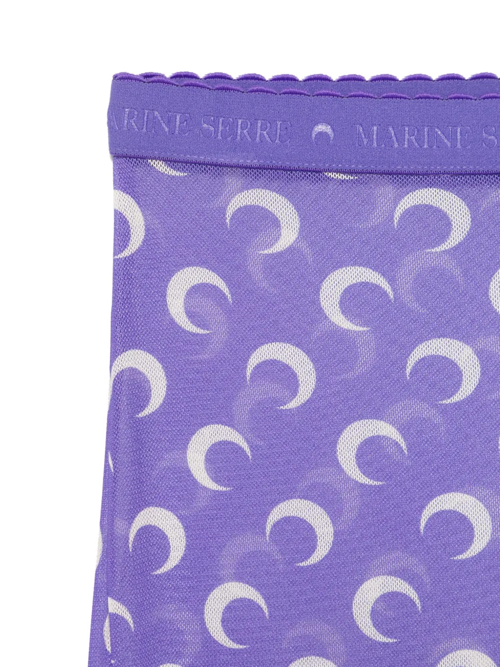 Marine Serre Panty met maanprint Paars