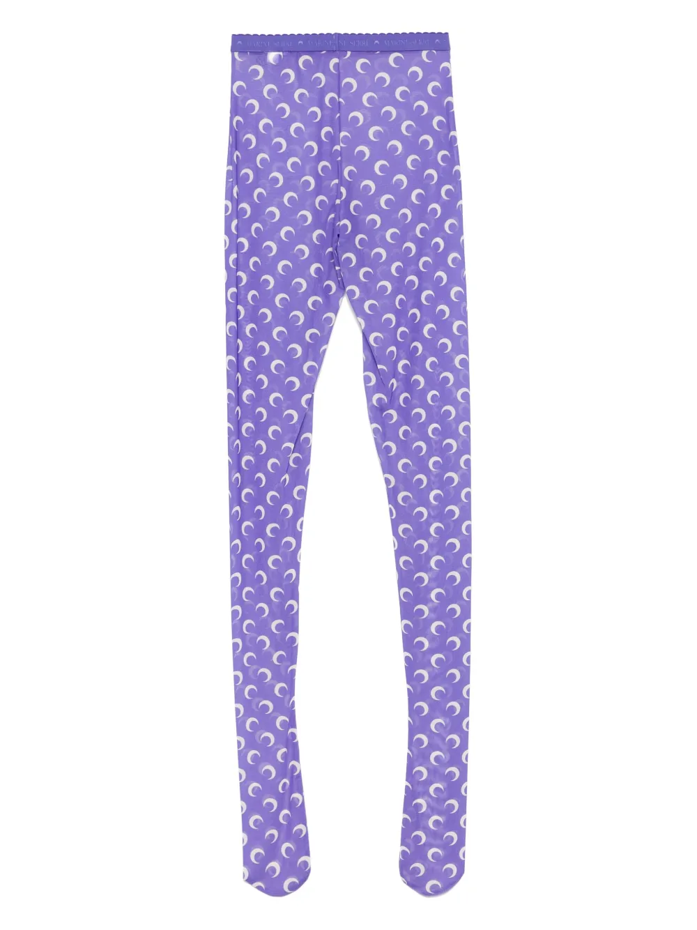 Marine Serre Panty met maanprint Paars
