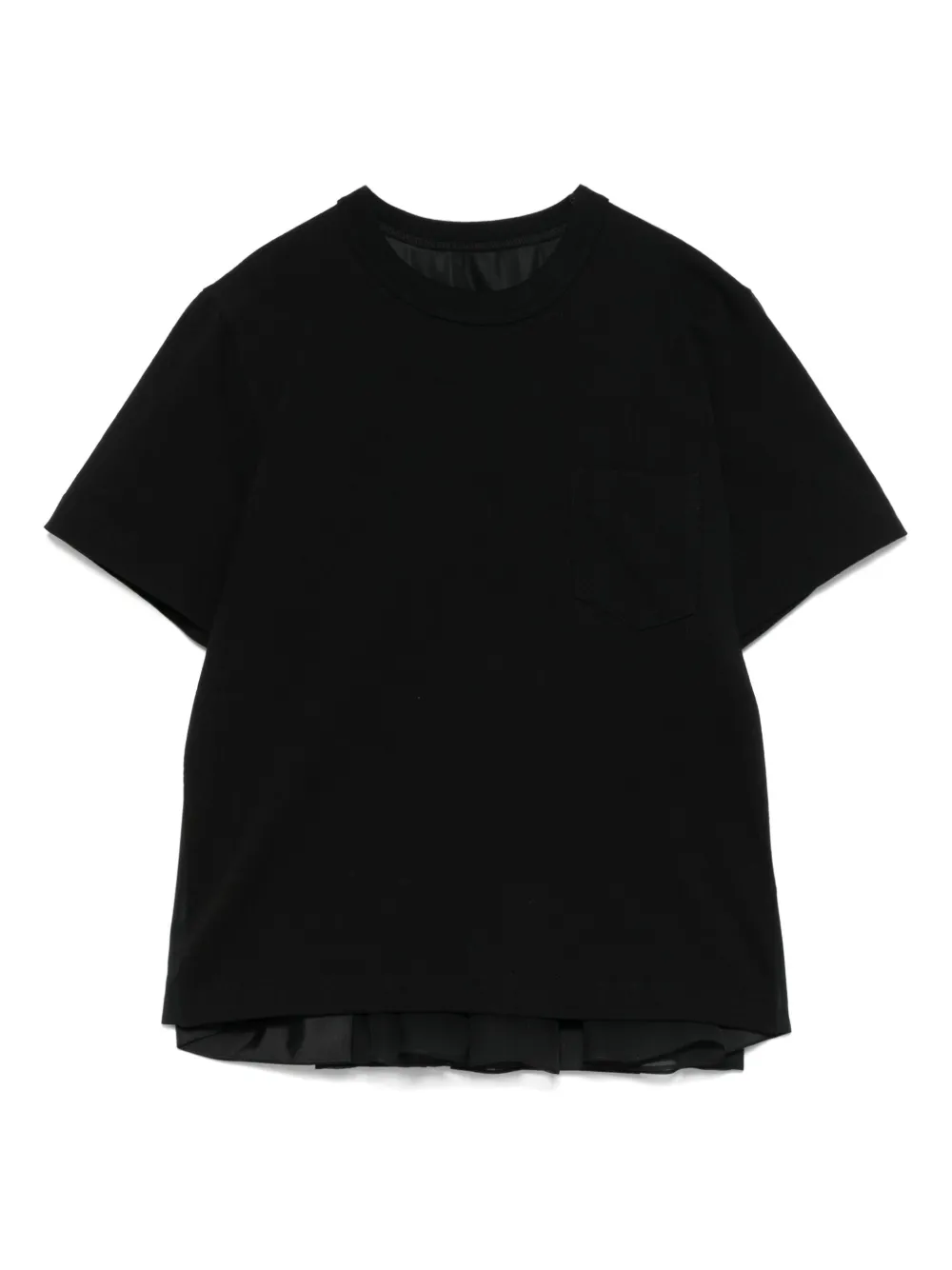 sacai パネル Tシャツ - ブラック sacai パネル Tシャツ - ブラック