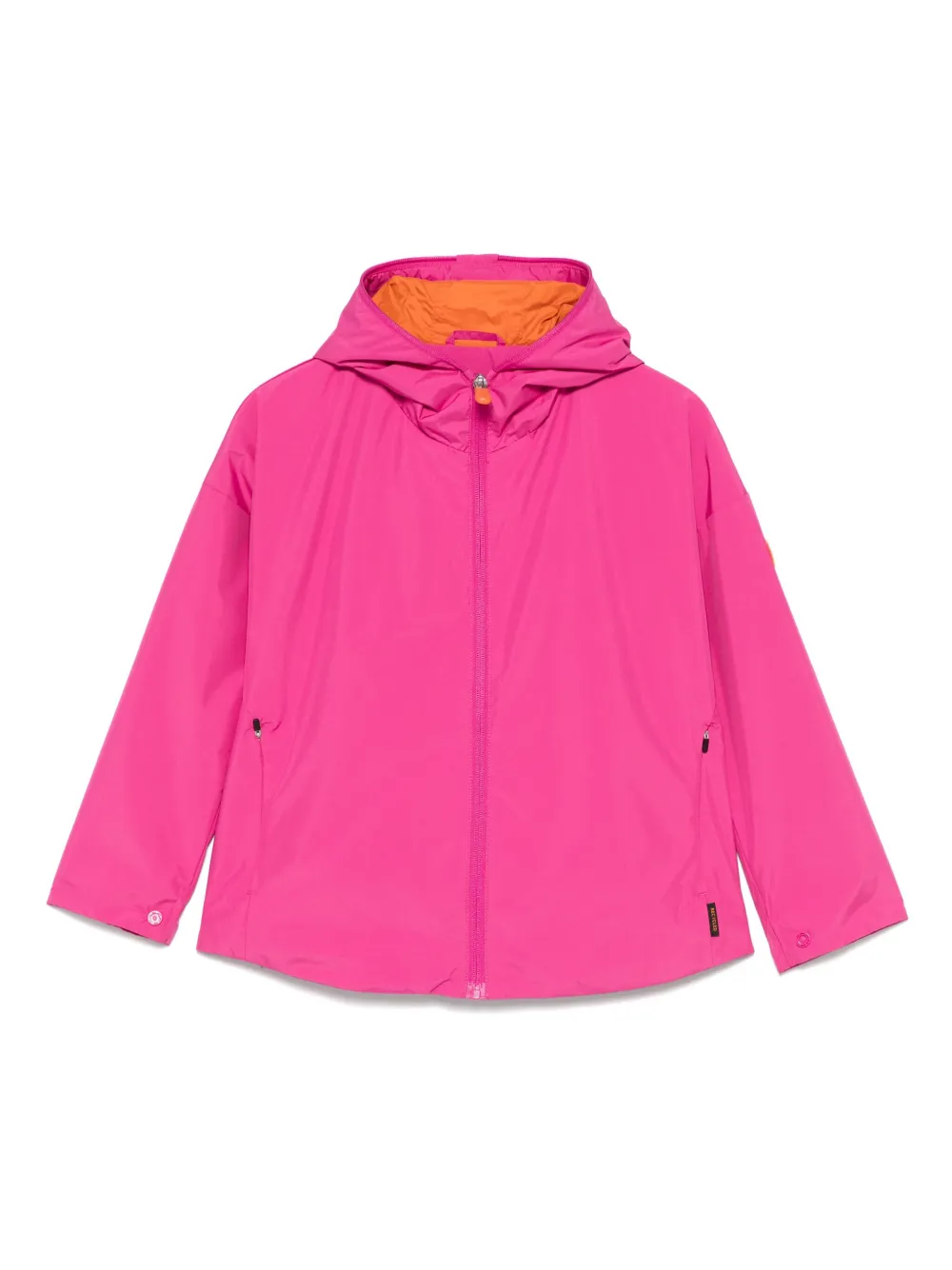 Save The Duck Kids logo-patch jacket | Pink | Image 1