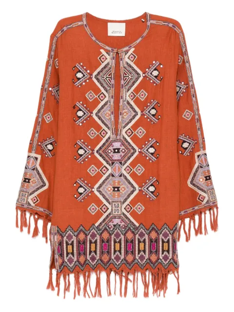 ISABEL MARANT fringed mini dress