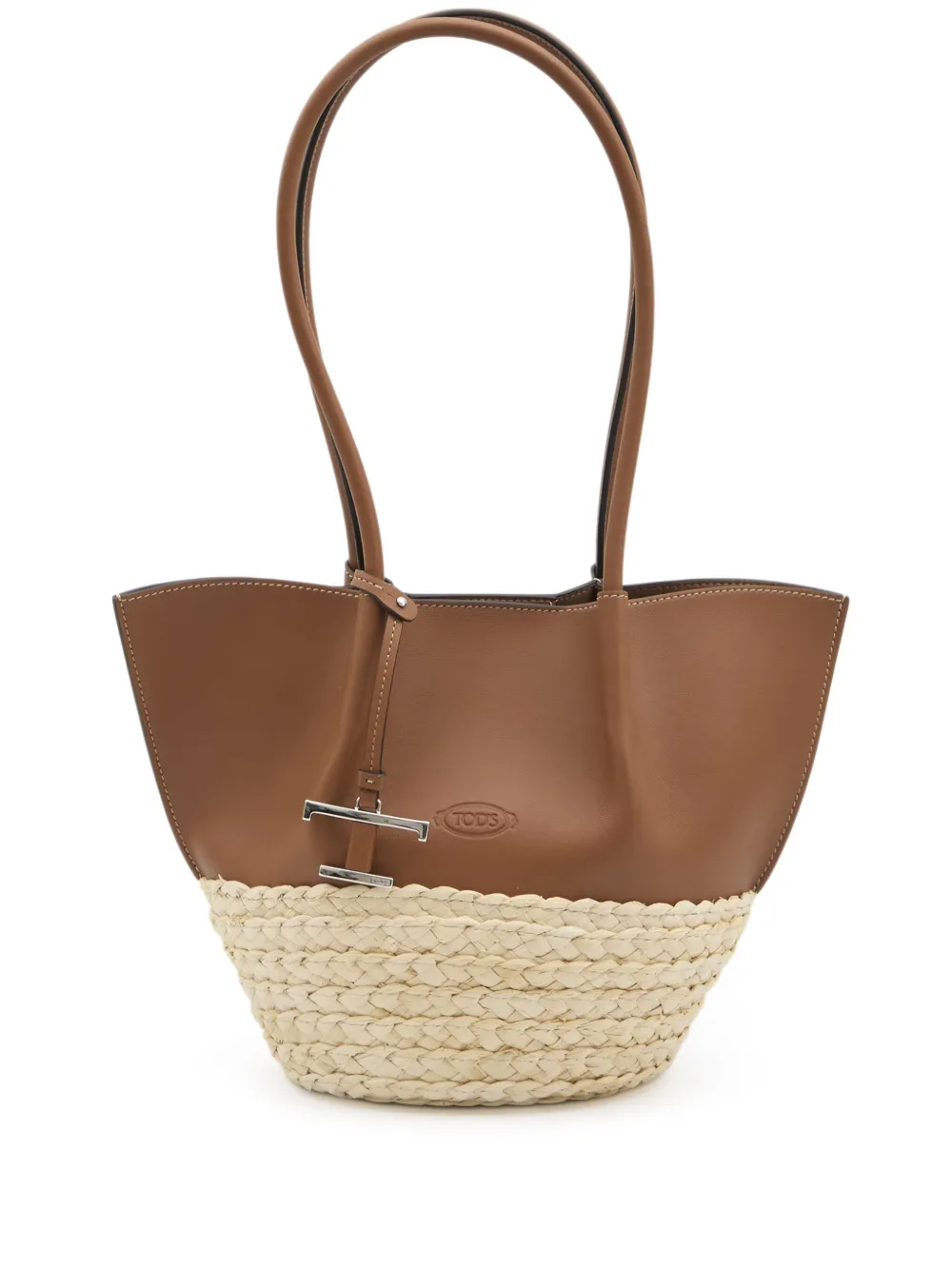 Tod's T Timeless shopper met bedel Bruin