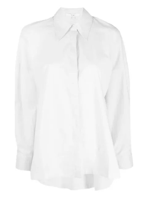 Tibi Gabe point-collar long-sleeved shirt