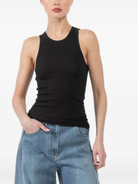 Tibi ribbed racerback top