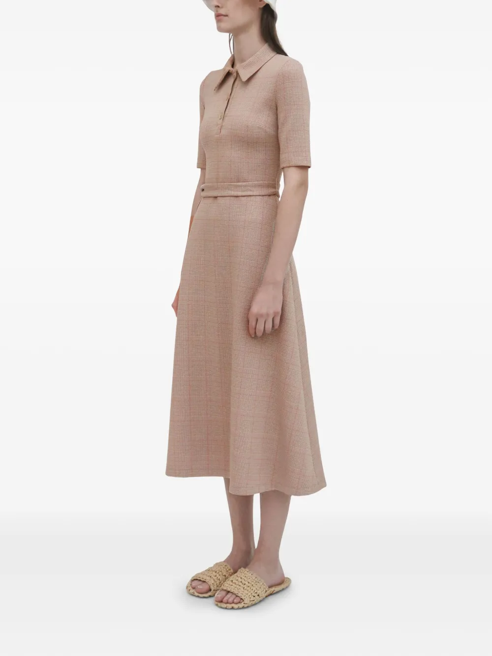 Rosetta Getty Geruite polojurk Beige