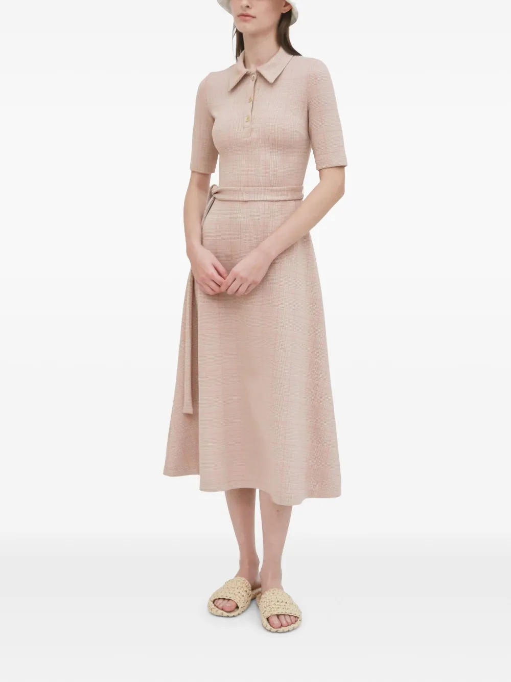 Rosetta Getty Geruite polojurk Beige