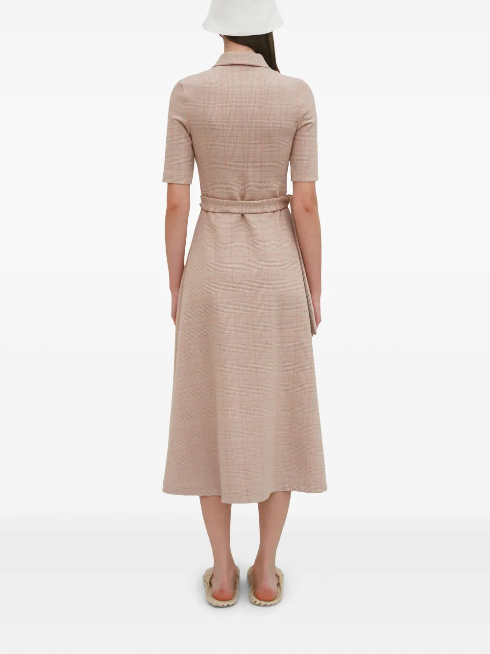 Rosetta Getty Geruite polojurk Beige