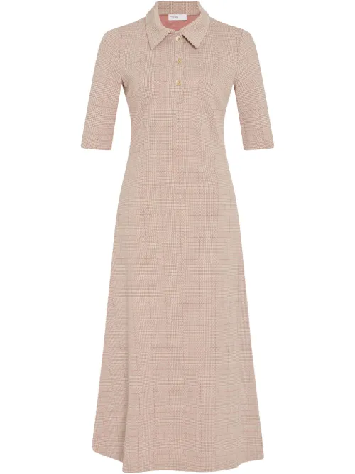 Robe polo à carreaux - Rosetta Getty - Modalova