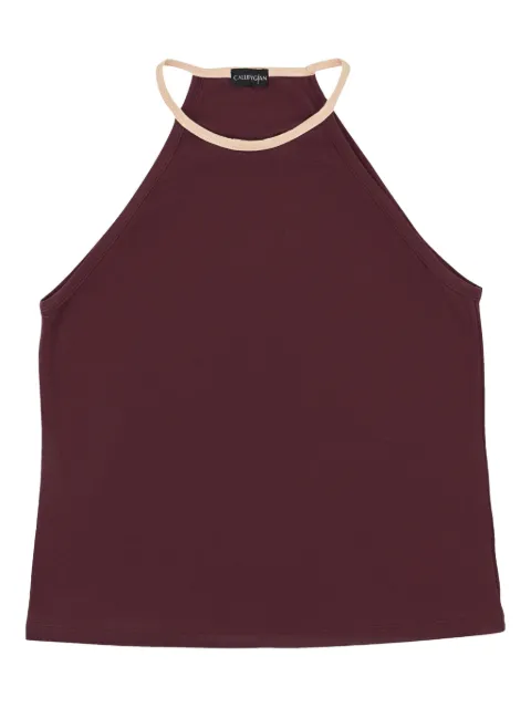 Callipygian halterneck tank top
