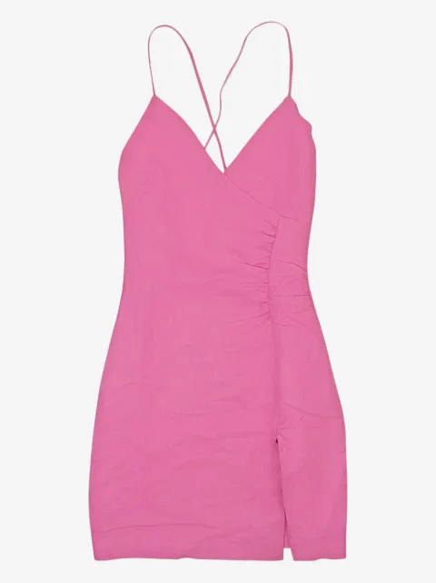 Callipygian v-neck midi dress