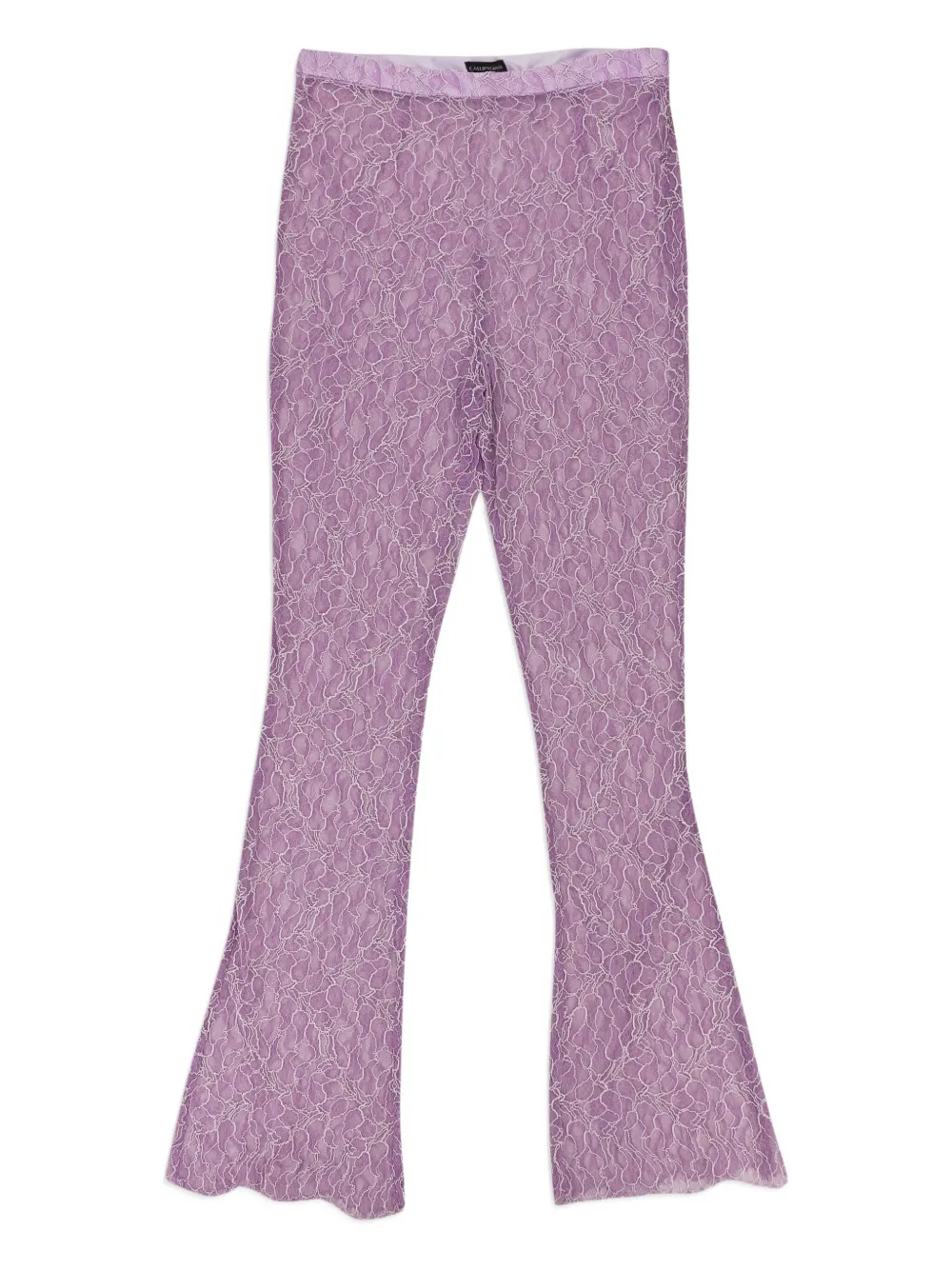 Callipygian Schlaghose mit Schnürung - Violett