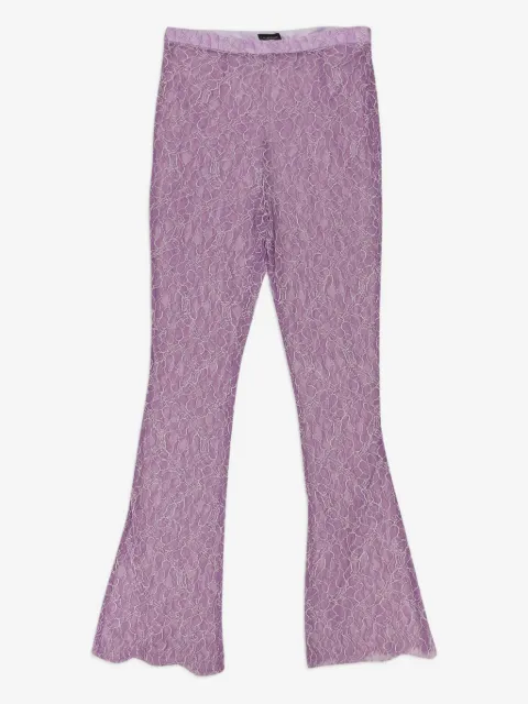 Callipygian laced flared trousers