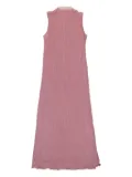 Callipygian pleated lurex ""Pink"" dress