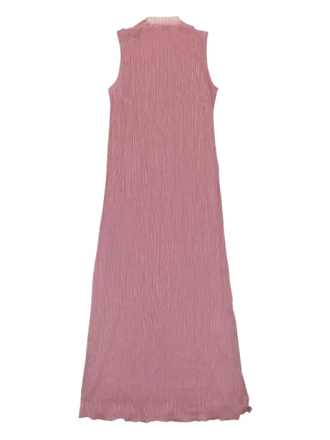 Callipygian pleated lurex "Pink" dress