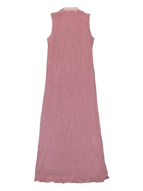 open lace back dress Pleated lurex dress – Grace & Mila