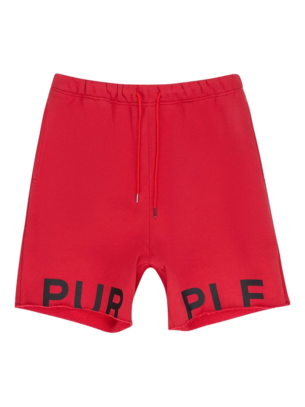 Purple Brand logo-print shorts Rood