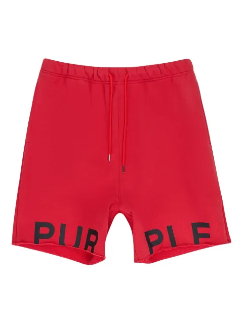 Purple Brand logo-print shorts