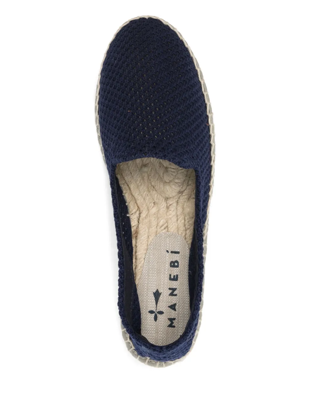 Manebi crochet espadrilles Blue