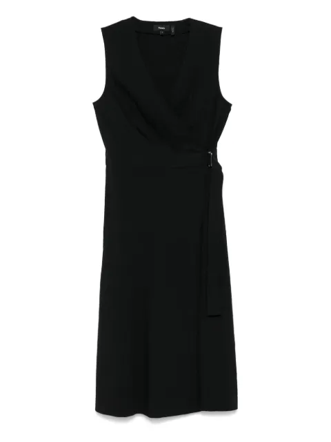 Theory belted midi dress