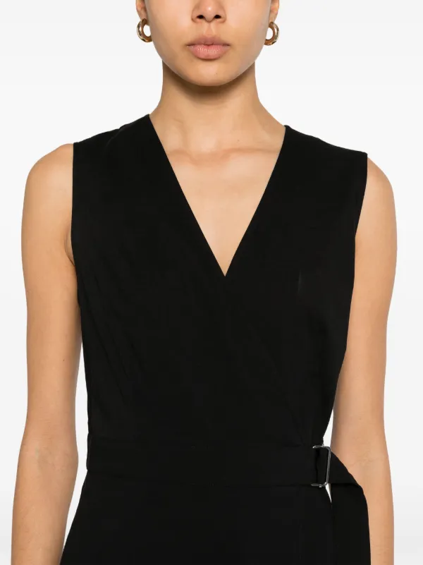 ワンピース THEORY Woman Dress Black O0303605 001 Theory Belted Midi Dress | Black | FARFETCH