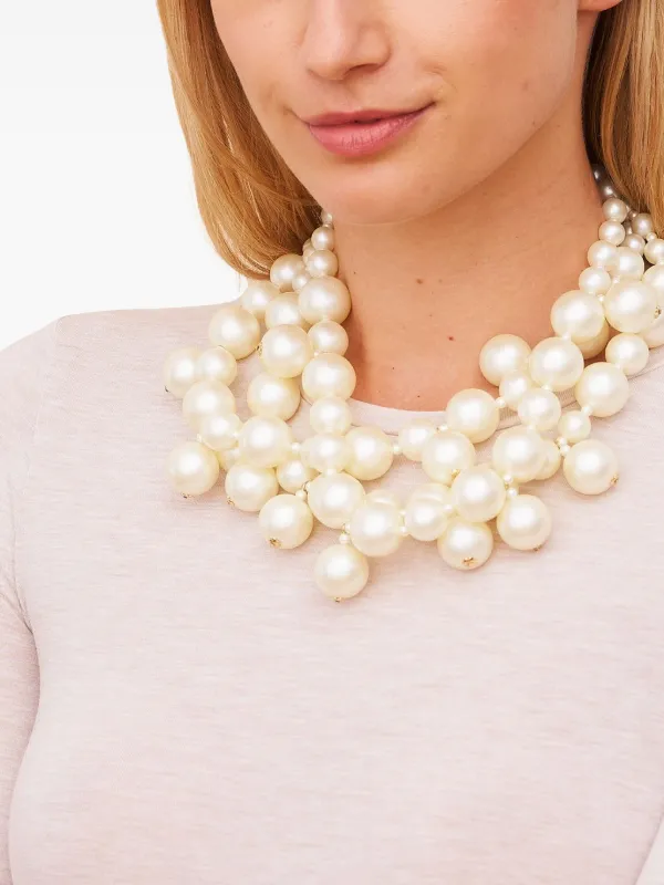 Kenneth Jay Lane pearl-embellished Necklace | White | FARFETCH