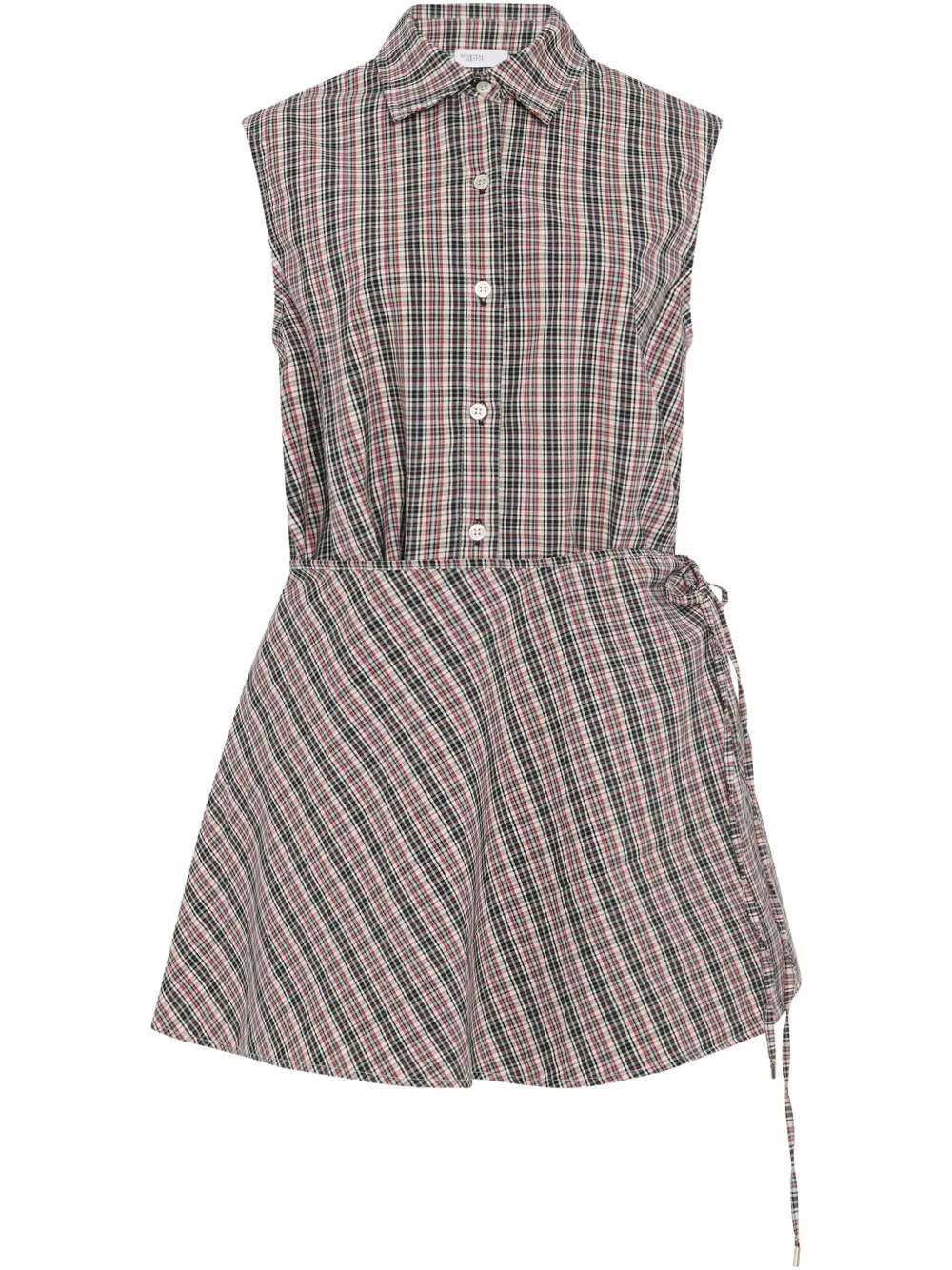 Rosetta Getty camisa con rayas estampadas | rojo | Image 1