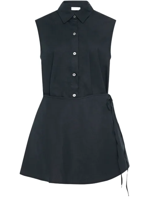 Rosetta Getty camisa asimétrica sin mangas