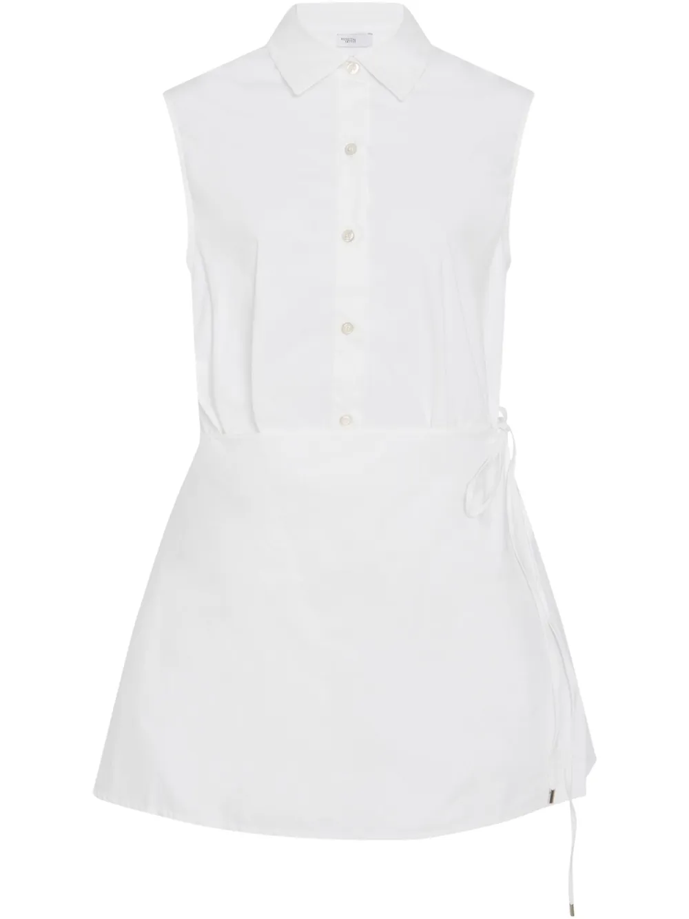 Rosetta Getty camisa asimétrica sin mangas | blanco | Image 1