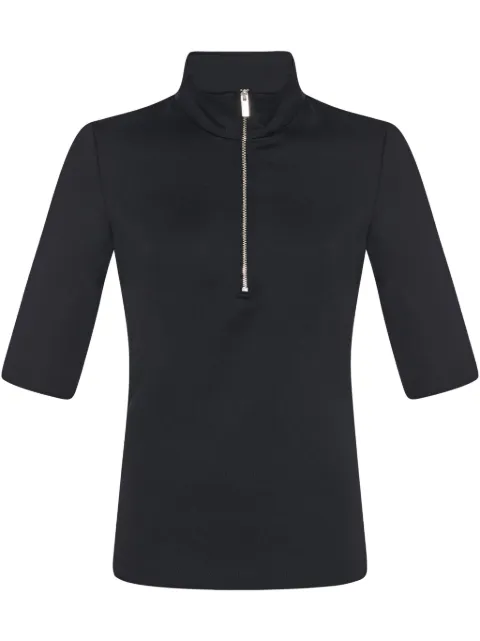 Rosetta Getty short-sleeved zip-up polo shirt 