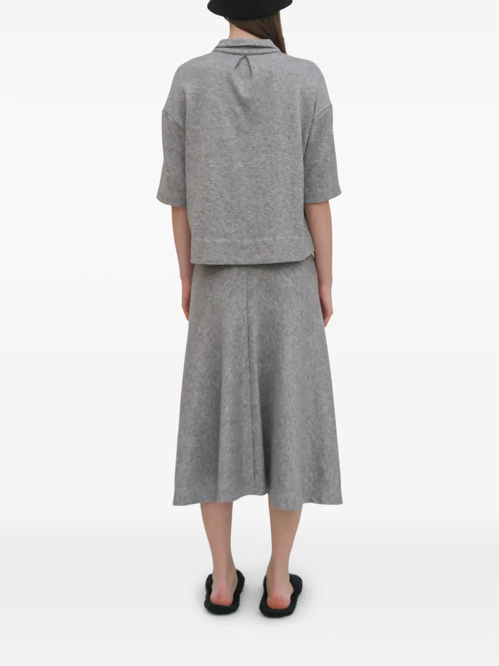 Rosetta Getty Polotop met knoopsluiting Grijs