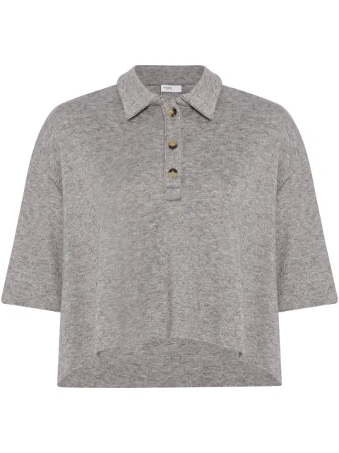 Rosetta Getty button-fastening polo top 