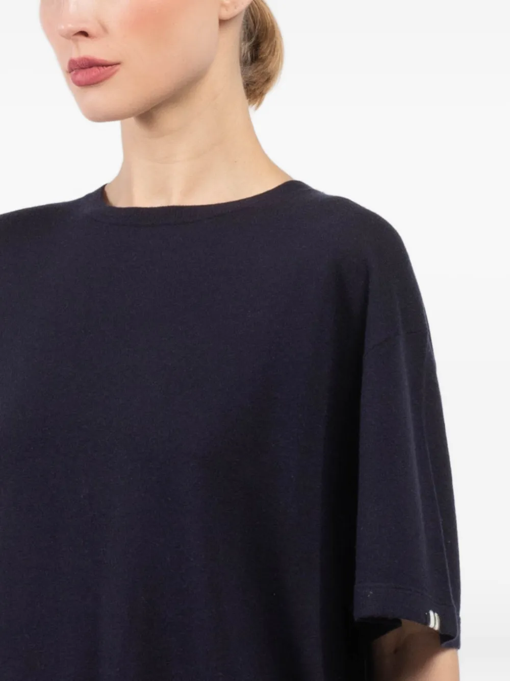 extreme cashmere logo-tag T-shirt Blauw