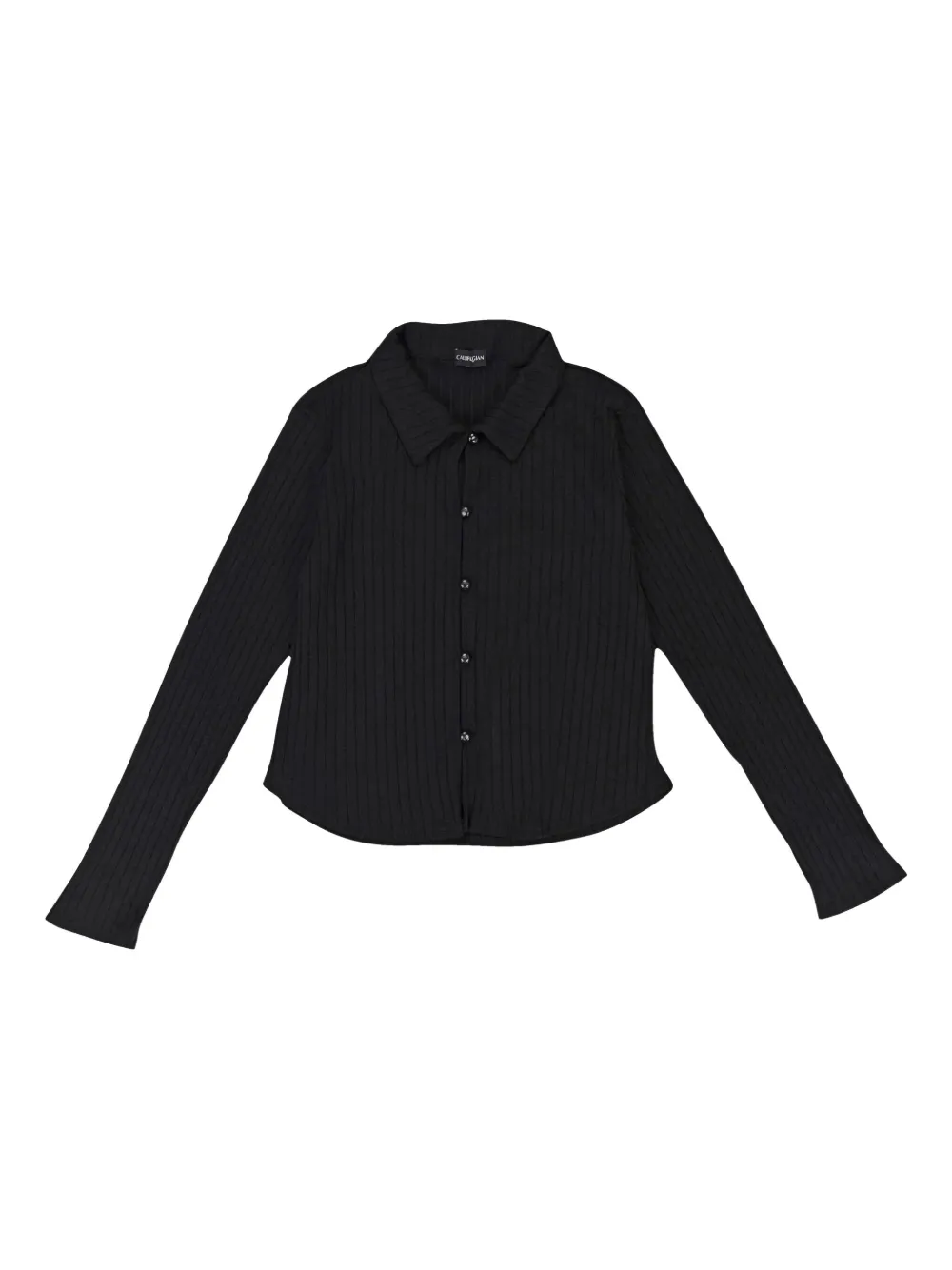 Callipygian ribbed cardigan | negro | Image 1