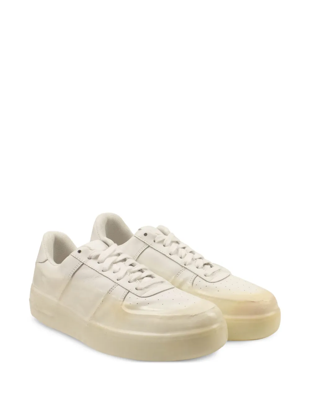 424 Wax Dipped sneakers White