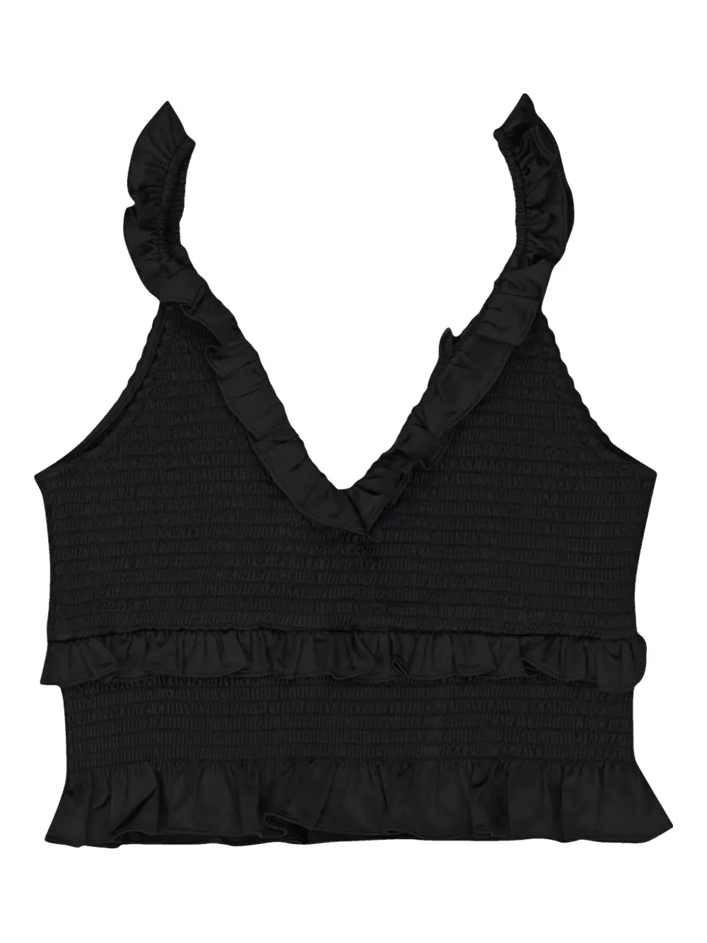 Callipygian satin top | Black | Image 1
